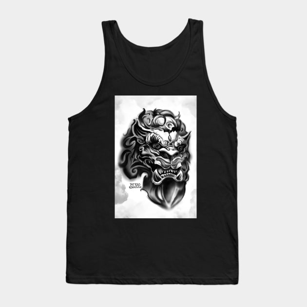 Fu Dog Tank Top by BSKR